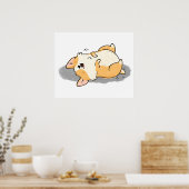 Niedlich Kawaii Corgi Dog Poster (Küche)