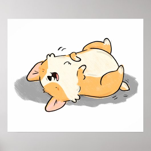 Niedlich Kawaii Corgi Dog Poster (Vorne)