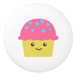 Niedlich Kawaii Cupcake Keramikknauf