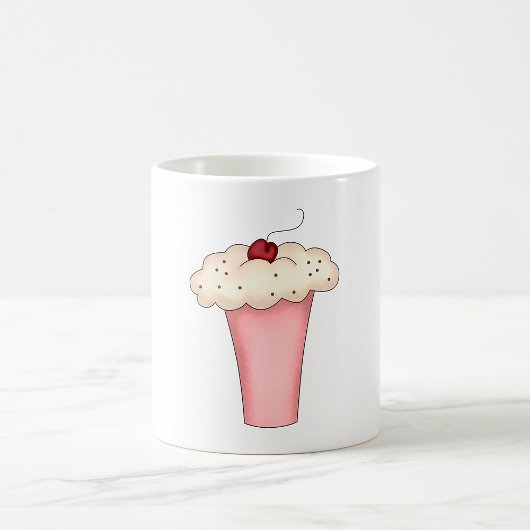 Niedlich Kawaii Cupcake Milkshake mit Cherry Kaffeetasse