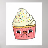 Niedlich Kawaii Cupcake Poster (Vorne)