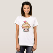 Niedlich Kawaii Cupcake T-Shirt (Vorne ganz)