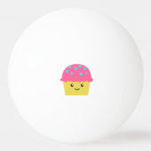 Niedlich Kawaii Cupcake Tischtennisball (Rückseite)