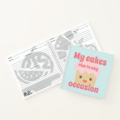 Niedlich Kawaii Cupcake Zitat Dotty Rezept Notizblock (Innenseite)