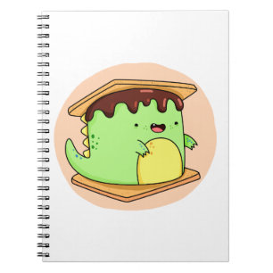 Niedlich Kawaii Dino-smore Notizblock