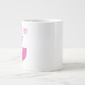 Niedlich Kawaii Donut Worry Be Happy Donut Jumbo-Tasse (Vorderseite)