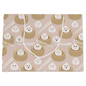 Niedlich Kawaii Dumplings Steamer Chopsticks Große Geschenktüte (Vorderseite)