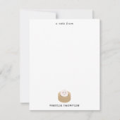 Niedlich Kawaii Dumplings Steamer Chopsticks Mitteilungskarte (Vorderseite)