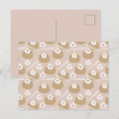 Niedlich Kawaii Dumplings Steamer Chopsticks Postkarte (Vorne/Hinten)