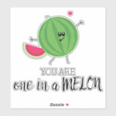 Niedlich Kawaii Eins in einer Million Melon Food P Aufkleber (Blatt)