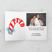 Niedlich Kawaii Face Christmas Tree Scene, ZSG Feiertagskarte (Innenseite)