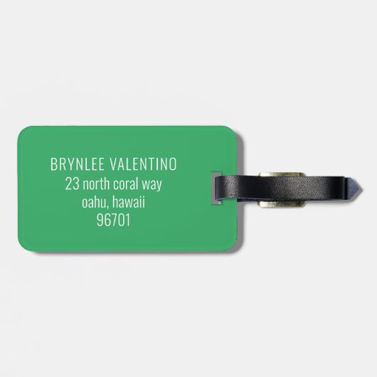 Niedlich Kawaii Face Gepäckanhänger (Rückseite horizontal)