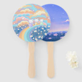 Niedlich Kawaii Fanpans Fächer (Vorne und Hinten)