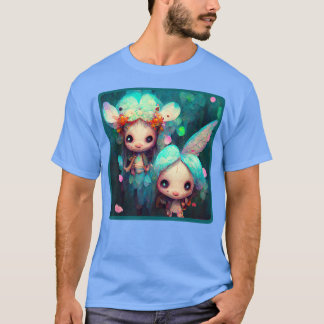 Niedlich Kawaii Faye Chibis Feen Kawaii Fairy Fee T-Shirt