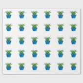 Niedlich kawaii Fern Geschenkpapier (Flach)