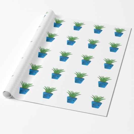 Niedlich kawaii Fern Geschenkpapier (Ungerollt)