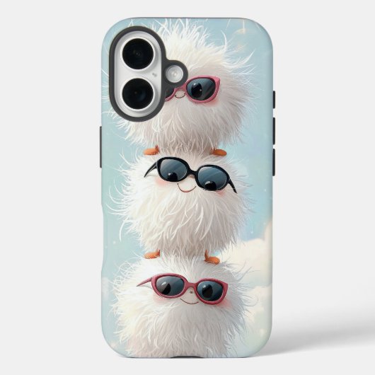 Niedlich Kawaii Fluffy Anime iPhone Case (Rückseite)