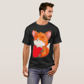 Niedlich Kawaii Fox Wilde Tiere Fox St Valentine T-Shirt (Vorne ganz)