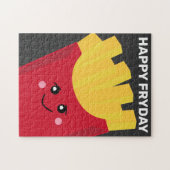 Niedlich Kawaii French Fries - Happy Fryday Puzzle (Horizontal)