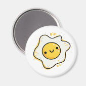 Niedlich Kawaii Fried Egg Magnet (Vorderseite/Rückseite)