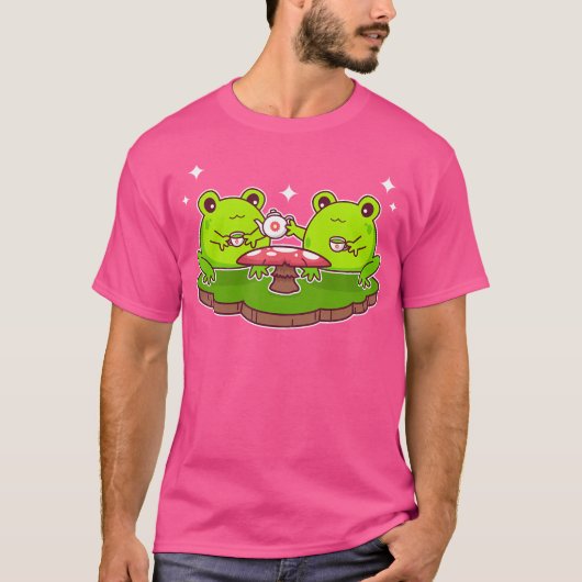 Niedlich Kawaii Frogs T-Shirt (Vorderseite)