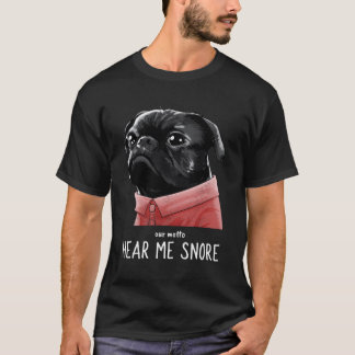 Niedlich Kawaii Funny Black Mops Motto Dog Männer  T-Shirt