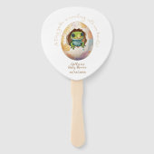 Niedlich Kawaii Gecko Lizard Egg Babydusche Fächer (Vorderseite)