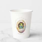 Niedlich Kawaii Gecko Lizard Egg Babydusche Pappbecher (Rückseite)