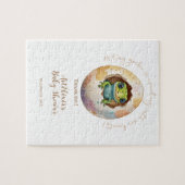 Niedlich Kawaii Gecko Lizard Egg Babydusche Puzzle (Horizontal)