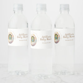 Niedlich Kawaii Gecko Lizard Egg Babydusche Wasserflaschenetikett