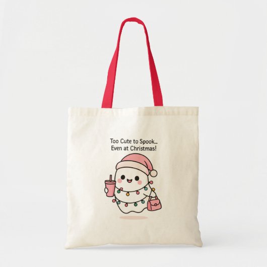 Niedlich Kawaii Ghost Weihnachten Tragetasche (Vorne)