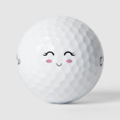 Niedlich Kawaii Girl Smile Golf Ball (Vorderseite)