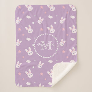 Niedlich Kawaii Girly Pink Bunny Rabbit Pastel Lil Sherpadecke