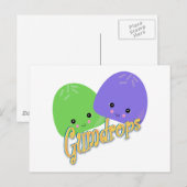 Niedlich Kawaii Gumdrops Postkarte (Vorne/Hinten)