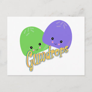 Niedlich Kawaii Gumdrops Postkarte
