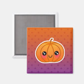 Niedlich Kawaii Halloween Cartoon Pumpkin Design Magnet (Vorderseite/Rückseite)
