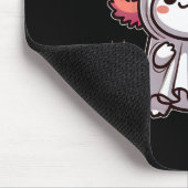 Niedlich Kawaii Halloween Ghost Axolotl Mousepad (Ecke)