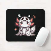 Niedlich Kawaii Halloween Ghost Axolotl Mousepad (Mit Mouse)