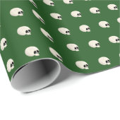 Niedlich Kawaii Halloween Skull Polka Dots dunkelg Geschenkpapier (Rolleneckpunkt)