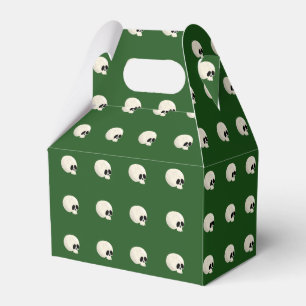 Niedlich Kawaii Halloween Skull Polka Dots dunkelg Geschenkschachtel