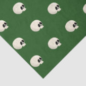 Niedlich Kawaii Halloween Skull Polka Dots dunkelg Seidenpapier (Ausschnitt)