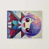 Niedlich Kawaii Halloween Vampire Jigsaw Puzzle (Horizontal)