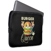 Niedlich Kawaii Hamburger Laptopschutzhülle (Vorne Rechts)