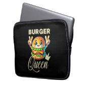 Niedlich Kawaii Hamburger Laptopschutzhülle (Vorderseite Links)
