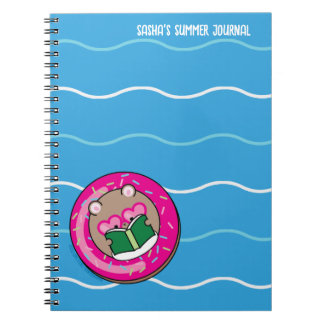 Niedlich Kawaii Hamster Booklover Summer Notebook Notizblock