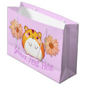 Niedlich Kawaii Hamster Custom Große Geschenktüte (Vorderseite Schrägansicht)