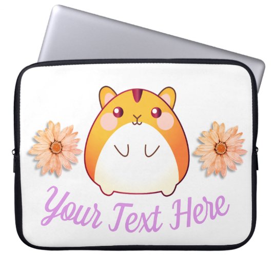 Niedlich Kawaii Hamster Custom Laptopschutzhülle (Vorderseite)