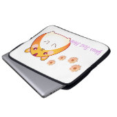 Niedlich Kawaii Hamster Custom Laptopschutzhülle (Vorne Knopf)