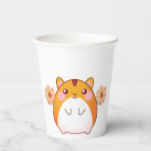 Niedlich Kawaii Hamster Custom  Pappbecher (Rückseite)