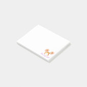 Niedlich Kawaii Hamster Custom Post-it Klebezettel (angewinkelt)